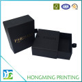 Custom Design Slide Black Jewelry Box Cardboard